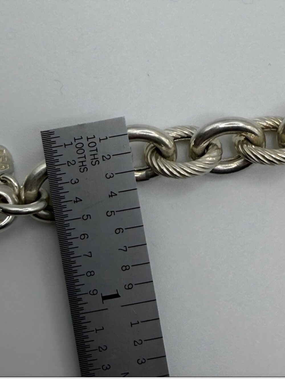 Ultra Fine 950 Silver Milor Italy Large 7 1/2 Inches - Picture 5 of 6